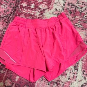 LULULEMON HOT PINK HOTTY HOT SHORTS